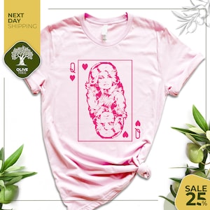 Dolly Parton tee | Dolly Playing Card T-shirt | Dolly Inspired Tshirt | Queen of Hearts | Queen of Dolly Shirt | Country Music Shirt