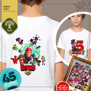 Brawl Stars Shirt | Brawl Stars Matching Birthday Shirts | Birthday Tee | Birthday Shirt | Custom Birthday Shirt