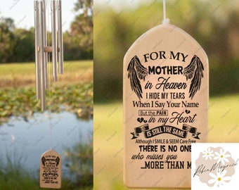 Memorial Personalized Wind Chimes, Remembrance Wind Chimes, Outdoor Wind Chimes, Custom Memorial Wind Chimes, Bereavement Gift
