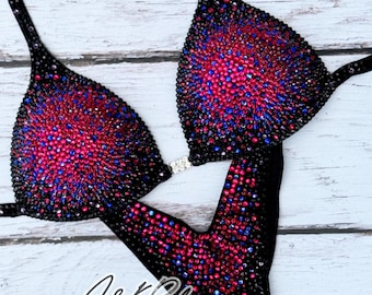Competition Bikini Sui, Posing Bikini, IFBB Bikini, Wellness Competition Bikini, Custom Bikini Suit, WBFF Suit, Swimsuit