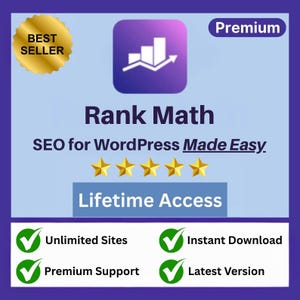 Rank Math Pro | 最新バージョン | SEOプラグイン | プレミアムWordpressプラグイン | GPLライセンス | 生涯アップデート | 無料サポート | 即時ダウンロード