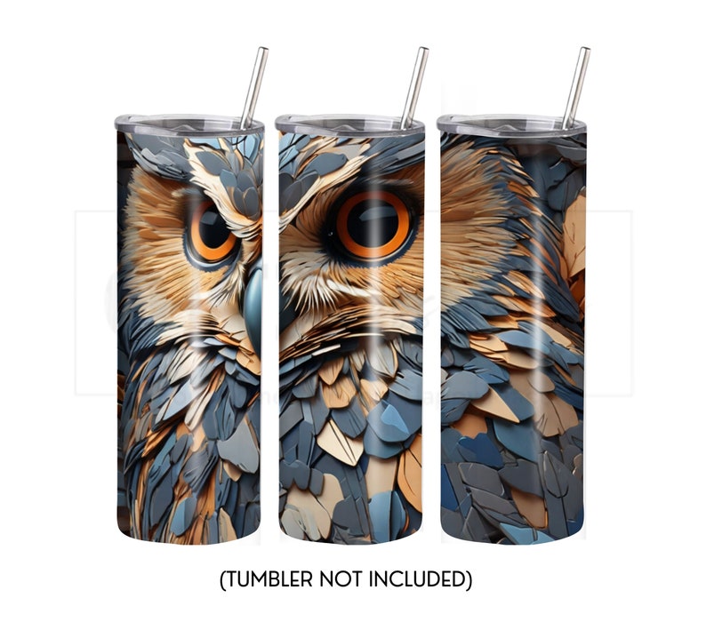 Owl 20 Oz Skinny Tumbler Sublimation Design - PNG Instant - DIGITAL ...