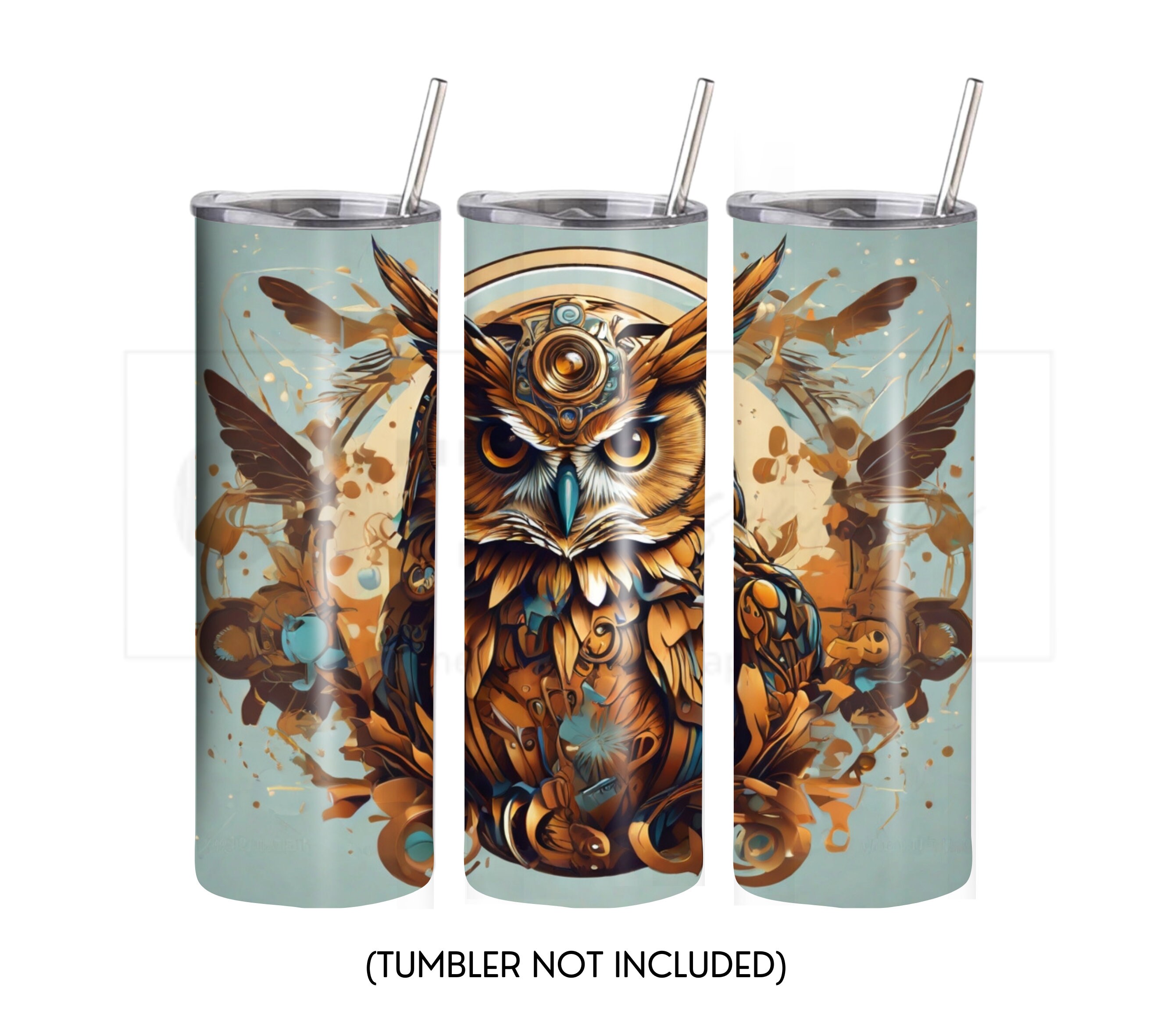 Owl 20 Oz Skinny Tumbler Sublimation Design - PNG Instant - DIGITAL ...