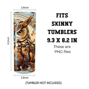 Owl 20 Oz Skinny Tumbler Sublimation Design - PNG Instant - DIGITAL ...