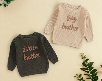 Passende Big und Little Brother Strickpullover - Passende Brother Outfits, Big Brother Pullover, Little Brother Pullover, Brother Outfits, Cute