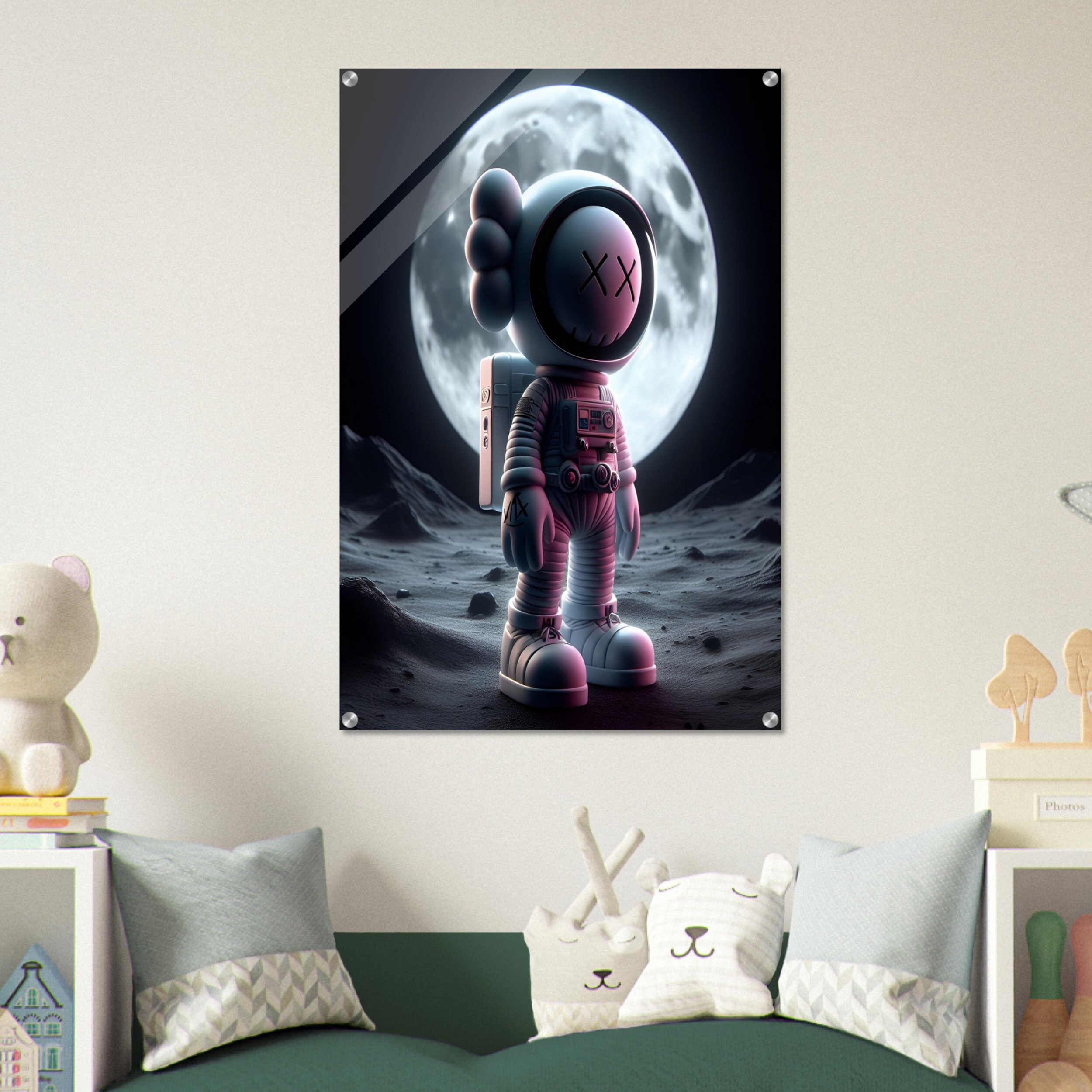 Acrylic Wall Art Kaws Framed Poster Kaws Wall Art Hypebeast Toys Poster