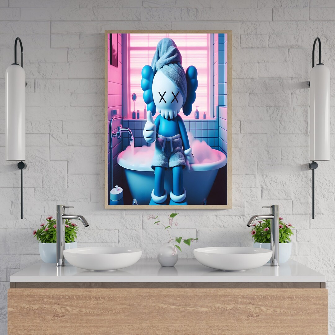 Kaws Bathroom Decor Hypebeast Kaws Decoration Hypebeast Classy Bathroom