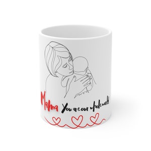 Taza de mamá - Taza para mamá - Regalo de agradecimiento para mamá - Tazas para mamá - Regalo para el Día de la Madre - Tazas de café de cerámica, 11 oz, 15 oz