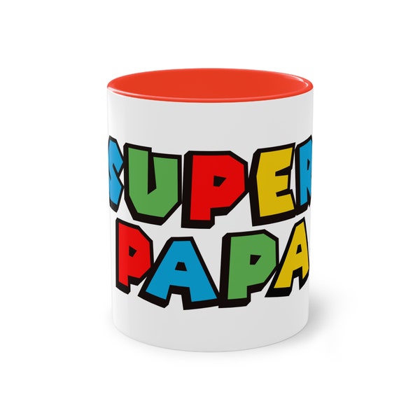 Super mario tasse |Papa Kaffee Tasse | Geschenke für Papa Tasse | Dad mug  | Father's Day | birthday| father | cup| Gift idea |