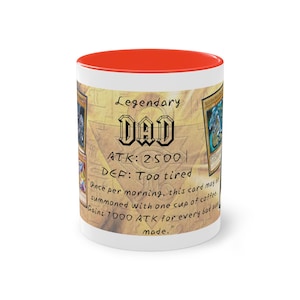 Yugi Oh zweifarbige Kaffeetasse, 11 Unzen - Yu Gi Oh Karten Design, Anime Tasse, Japanische Teetasse, Otaku Geschenk, Papas Geschenk