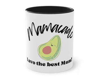 Mama mok-mok voor moeder-Mamacado-waardering cadeau voor moeder-mama mokken-Moederdag cadeau-tweekleurige koffiemok, 11oz