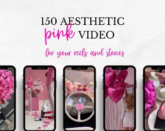 150 Chic pink aesthetic video | Faceless video for stories and reels | Instagram template | PLR + MRR Resell Rights