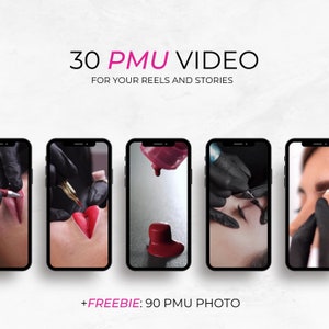 PMU Artist Social Media Templates: 30 Videos, 90 Photos