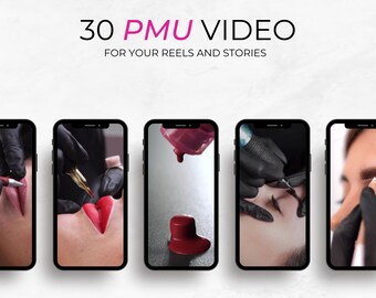 PMU Artist Social Media Templates: 30 Videos, 90 Photos