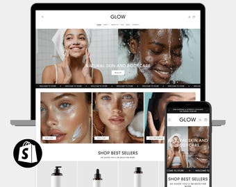 Minimalist Shopify Theme: Clean White Design, Beauty Store Template