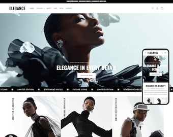 Modern Fashion Shopify Theme: Luxury Boutique Template