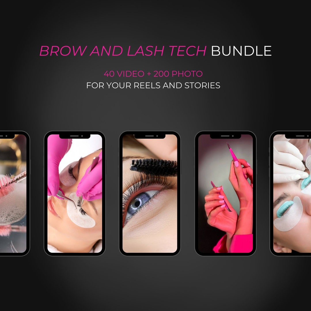 Lash and Brow Tech Video and Photo Bundle | Lash Artist Video | Brow ...