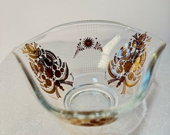 vintage georges briad sonata print / love bird dip bowl / trinket catch all - mid century modern