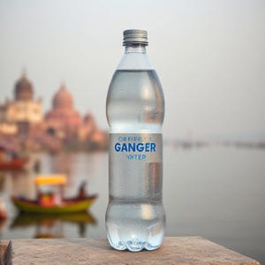 Ganga Water (Ganga Jal) From Varanasi- (2lt.) Direct from River for Worship and Sanskars, Pure and Authentic