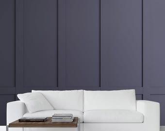 Modern Dark Wood Panel Wallpaper | Luxury Wood Panel Wall Mural | Wainscot | Dollhouse Miniature | Boiserie Peel and Stick 307