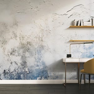 Retro Venetian Plaster Wallpaper - Stucco Watercolor Wallpaper, Vintage Decorative Design - Removable Peel and Stick Wall Art, M680