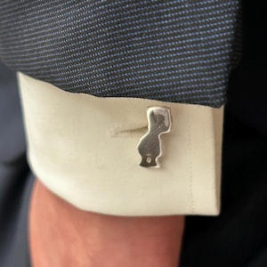 Handmade 925 Sterling Silver,Bart Simpson,Cufflinks,Men's Accessories,wedding,bestman,suit,college, graduation,unique,business,comic,cartoon