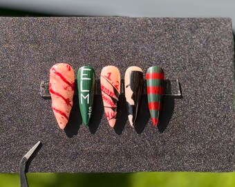 Freddy Kruger Press On Nails