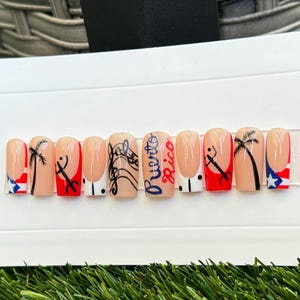 Puerto Rico Nails | Puerto Rican Themed Nails