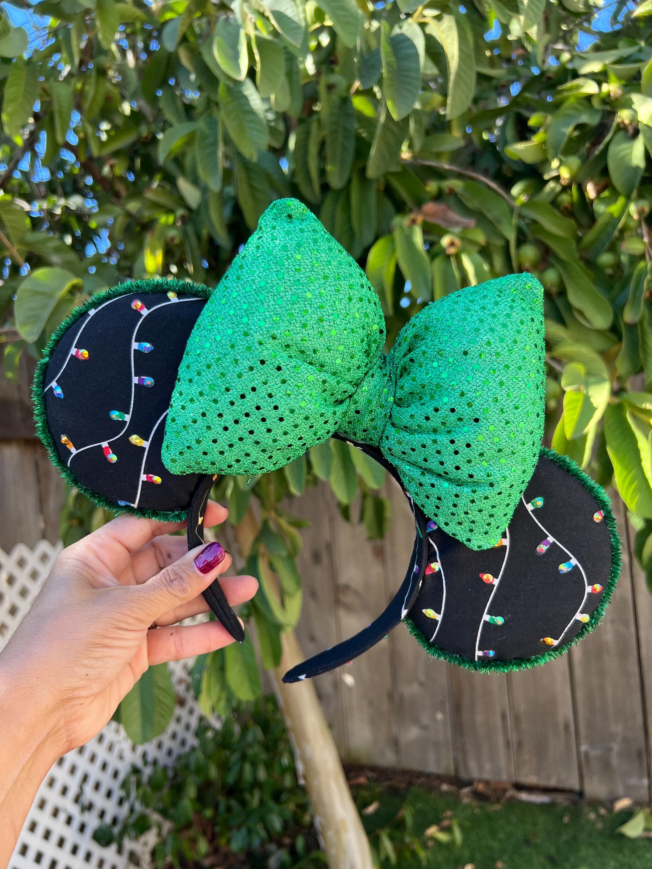 Christmas Disney Minnie Mouse Ear Bow Disney Parks Headband Disney Minnie Mouse Ears Headband Set for Women and Kids  main image 4