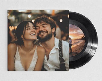 Custom Vinyl Record: Personalized 7" Mixtape, Anniversary Gift