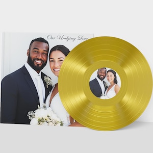 Your Spotify Playlist on Vinyl – Custom Playable Gold Record: Mixtape – Personalized Gift for Wedding, Anniversary, or Loved One