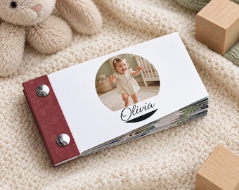 Baby First Year Flip Book from Your Video, Custom Movie Book for New Parents