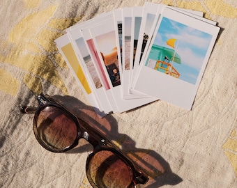 Retro mini-fotoutskrifter, set med 24 personliga bilder i filmstil, vintage-album, jubileumspresent till honom och henne