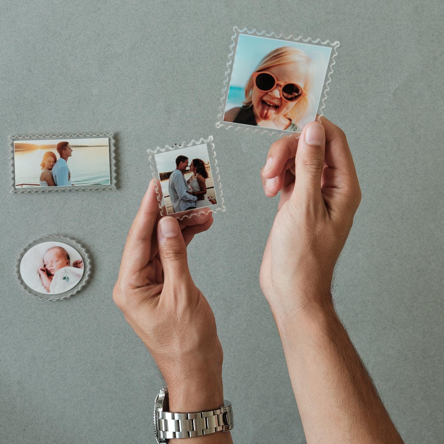 Set D'aimants Personnalisés Avec Photos - Cadeau Personnalisé Fait Main - Déco Maison