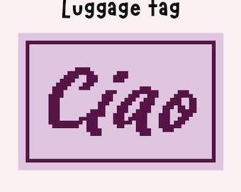 Ciao-bagagelabel digitaal canvas