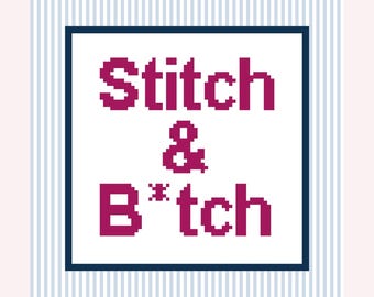 Stitch & B*tch borduurcanvas