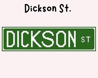 Digitaal canvas canvas van Dickson St. borduren