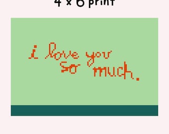 Ich liebe dich so sehr Gobelin Leinwand