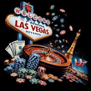 Las Vegas / Descarga digital, JPG, archivo PNG, Midjourney Ai, Leonardo Ai, Ai Art, Arte digital, AI Generate, Art Print
