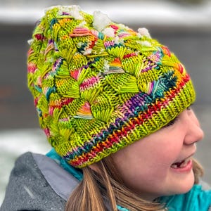 Lisa Frank Inspired Alien Yarn, 90s, Green, Purple, Retro, Millenial