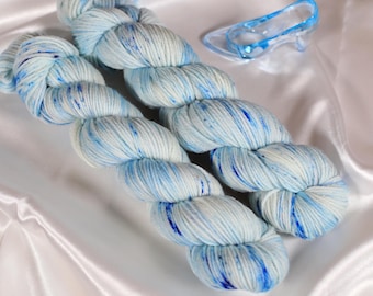 Hilo inspirado en Cenicienta, zapatilla de cristal, azul, blanco, bebé