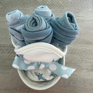 Baby Diaper Cake Bouquet - Baby Washcloths flower bouquet for unique baby gift - New Mom Gift baby shower gift
