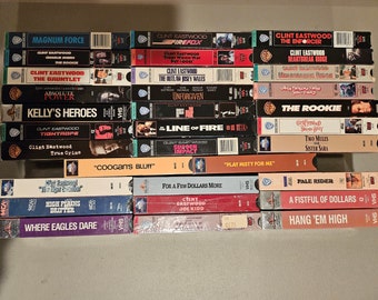 Clint Eastwood VHS Movies - 2.50 each !!