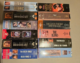 Double tape VHS movies only 3.00 each !! (some sealed are 4.00)