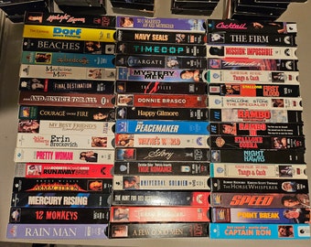 VHS movies - all 2.50 each