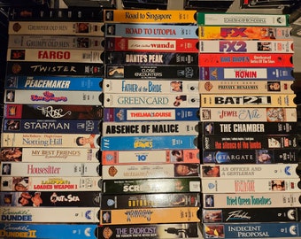 Vintage VHS Cassette Tapes - all only 2.00 each PRICES LOWERED !!