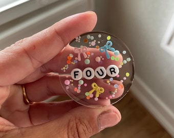 Handmade Sobriety Chip: 4 Years/Months AA Token