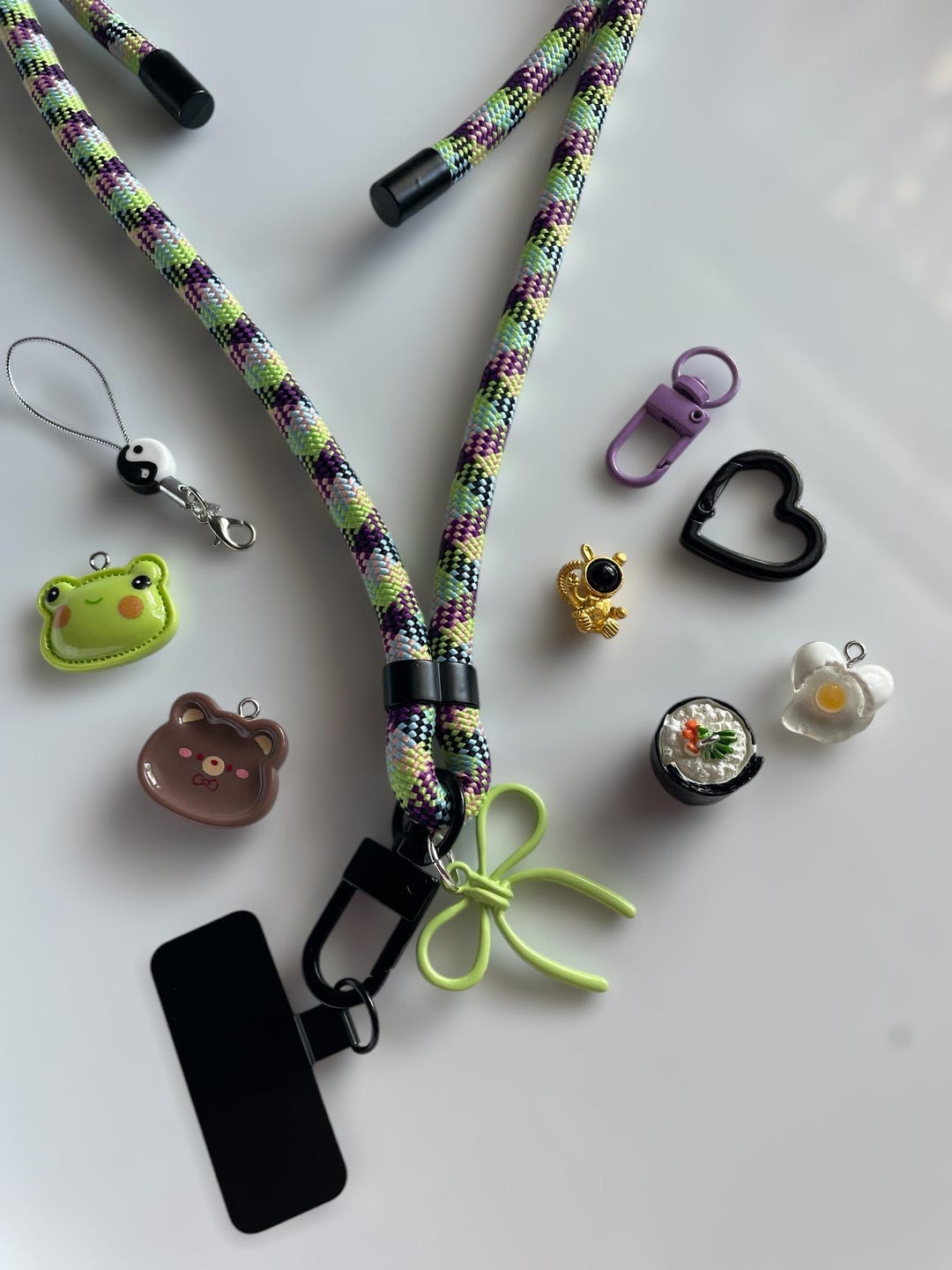 Crossbody Phone Lanyard With Charms - Etsy