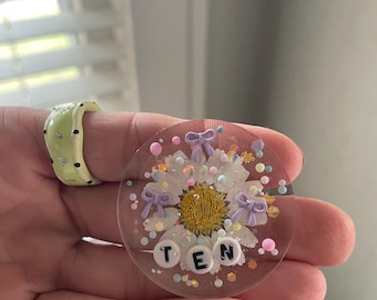 Handmade AA Sobriety Chip: Ten Year/Month Sober Token