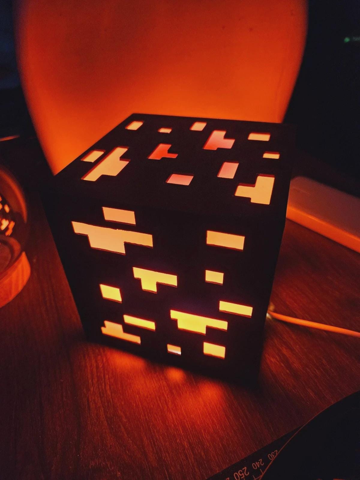 Lampe Minecraft LED 3D – Gaming Room Light – Veilleuse Setup Gamer – Lumière Ambiance RGB – Décoration Bureau Gaming – Cadeau Gamer